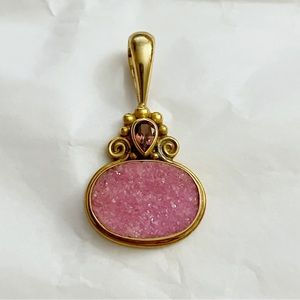 Sajen 10K Gold Druzy Pendant